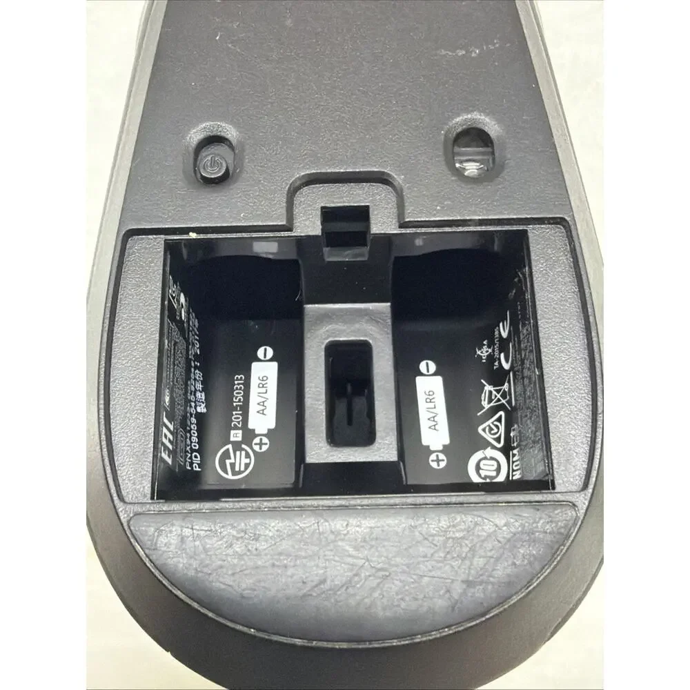 Microsoft Wireless Full Size Mouse Black Model 1737 w/Receiver TESTED WORKING
